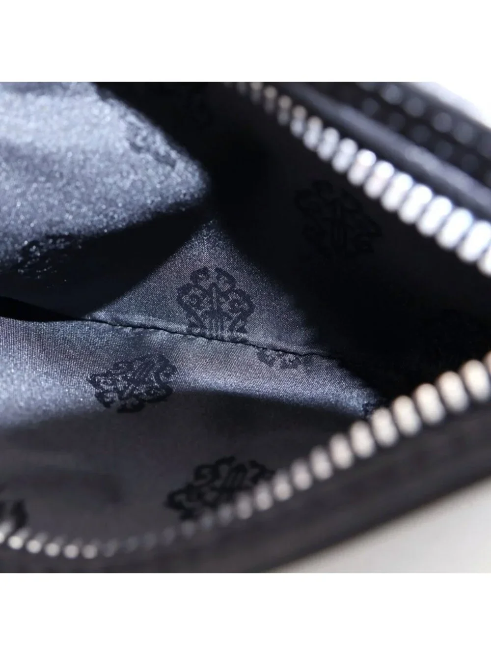 Chrome Hearts Zpr Chng Change Purse Leather Coin Case Black